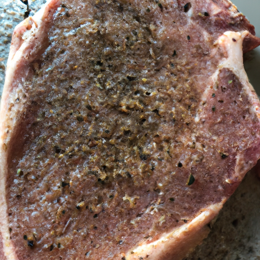 A marinated steak ready to be cooked to perfection